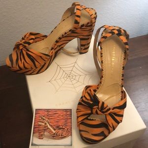 Charlotte Olympia Tiger Moire Platforms EU 39/40